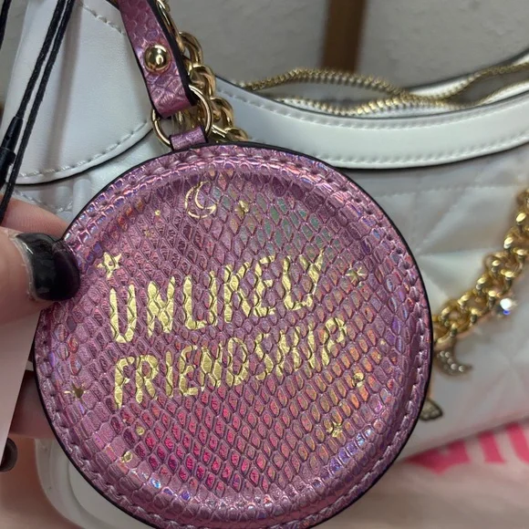 Aldo WICKED Stylish White with charms and Guitar Strap Women's Bag SOLD OUT! - Picture 13 of 15